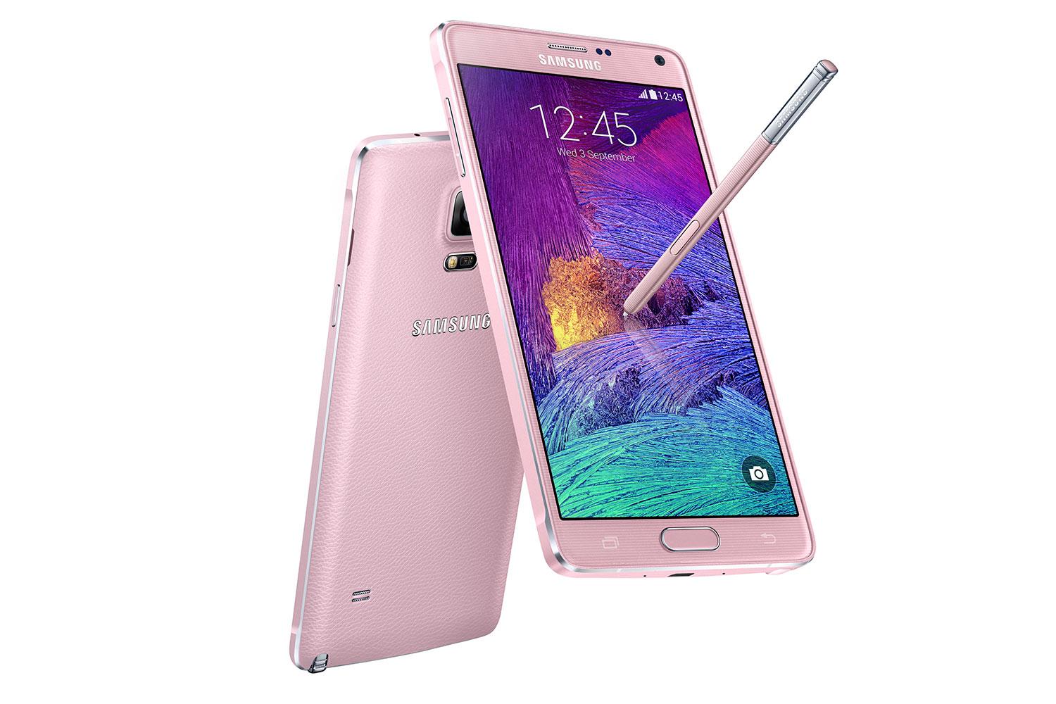 samsung galaxy note 4 gapgate problem pink combo press image