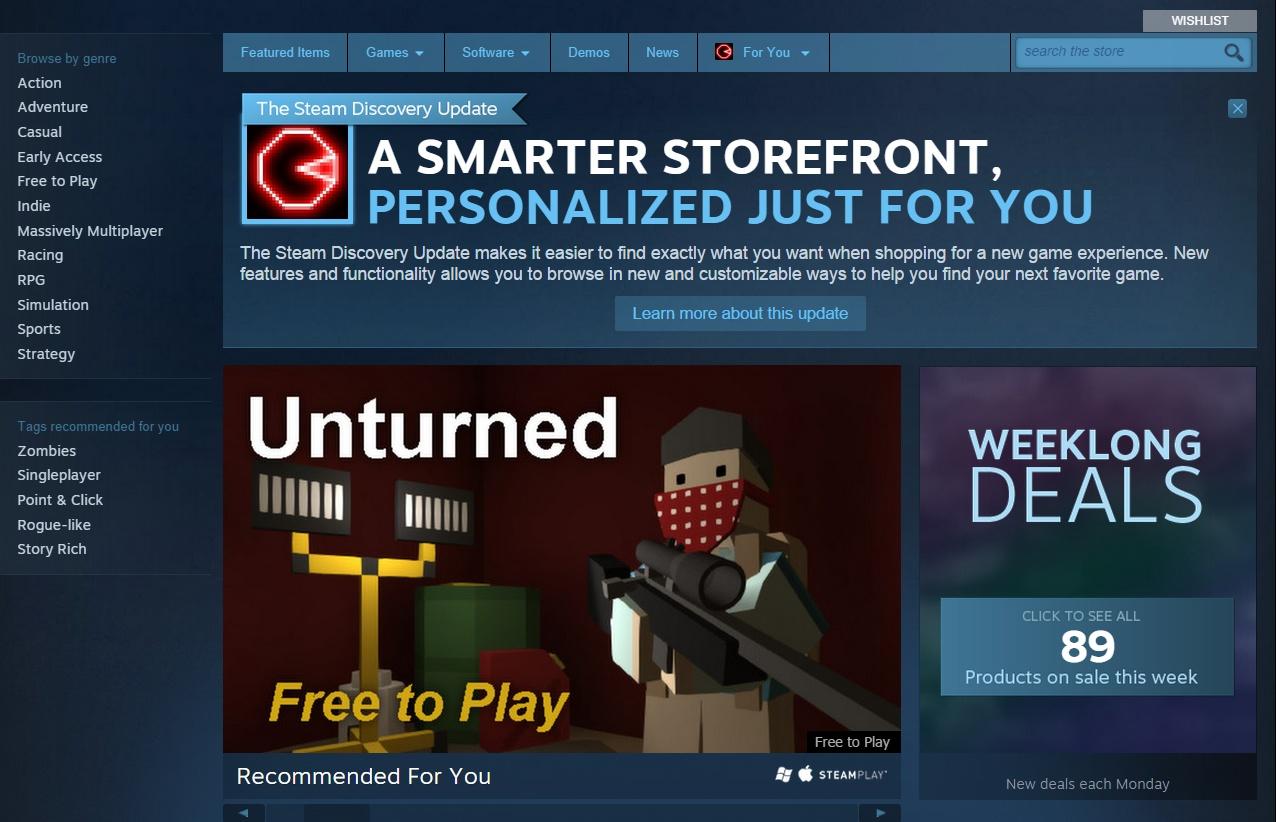 valve limits new steam accounts discovery update