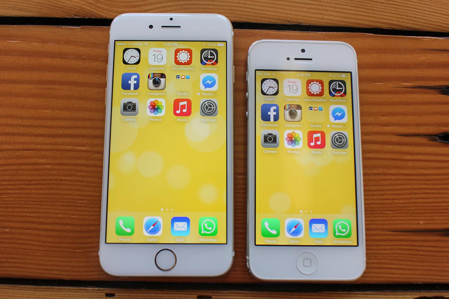 iPhone 6 and iPhone 5