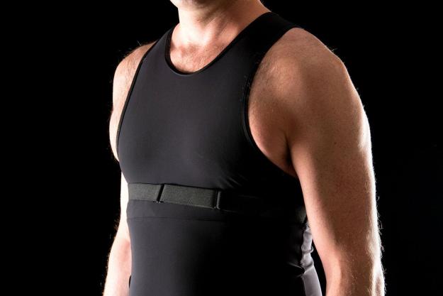 wearable body metrics hexoskin review tech shirt full angle