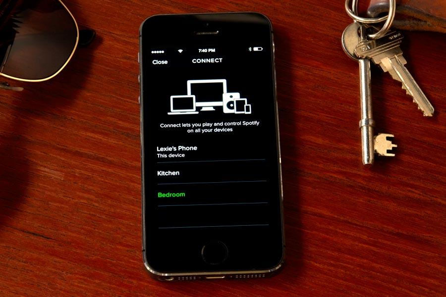 spotify connect phone controls desktop music