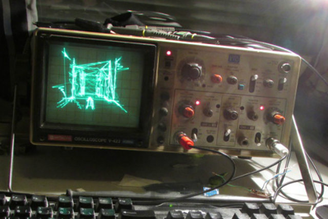 youve definitely never seen quake played like oscilloscope