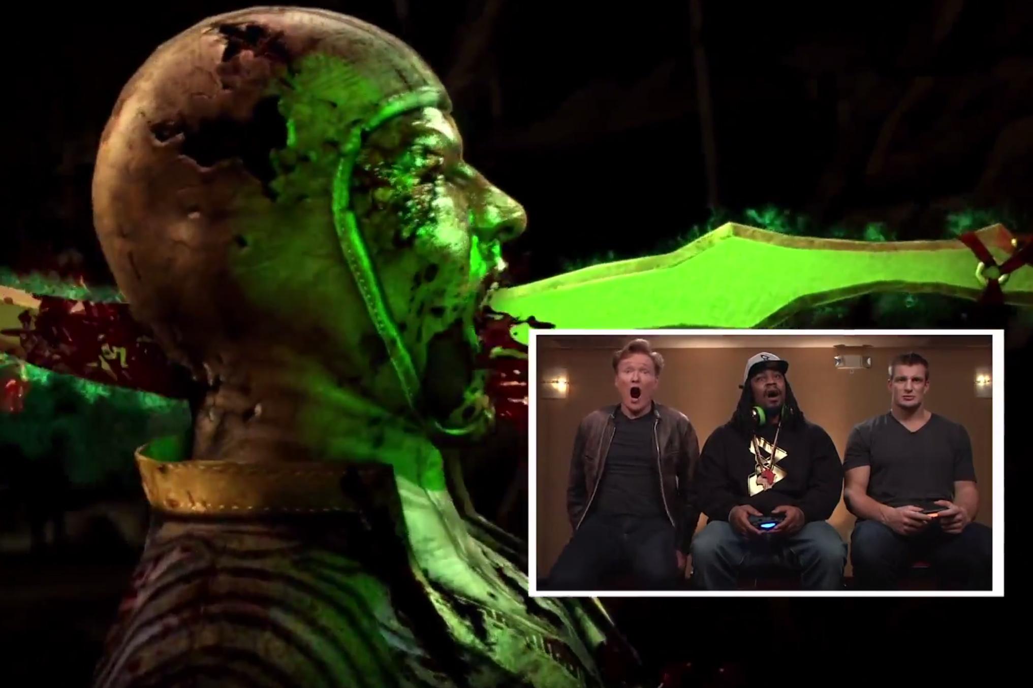 pats seahawks squared off early mortal kombat x conan obrien