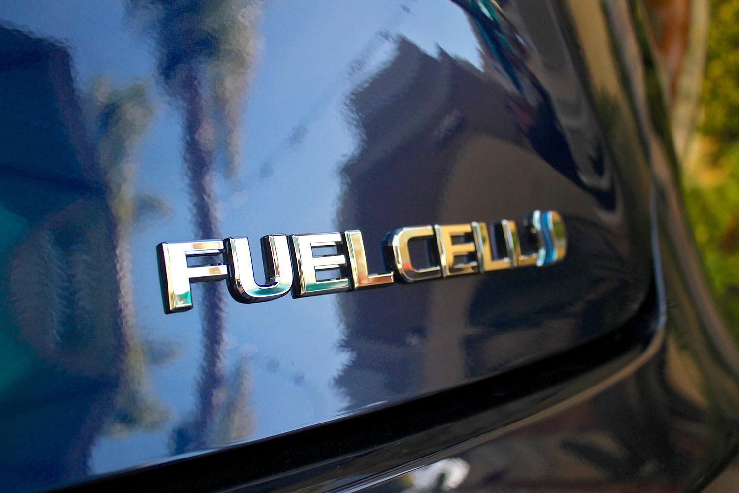 Fuel Cell logo on the Toyota Mirai