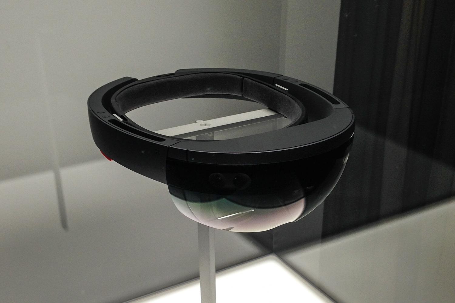 Microsoft HoloLens top side angle