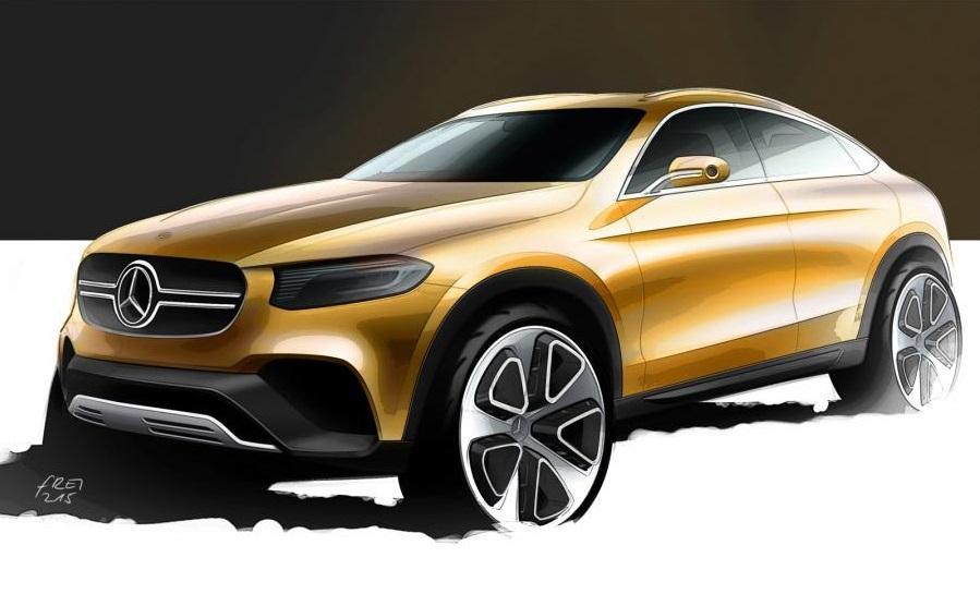 Mercedes-Benz GLC Coupe concept sketch