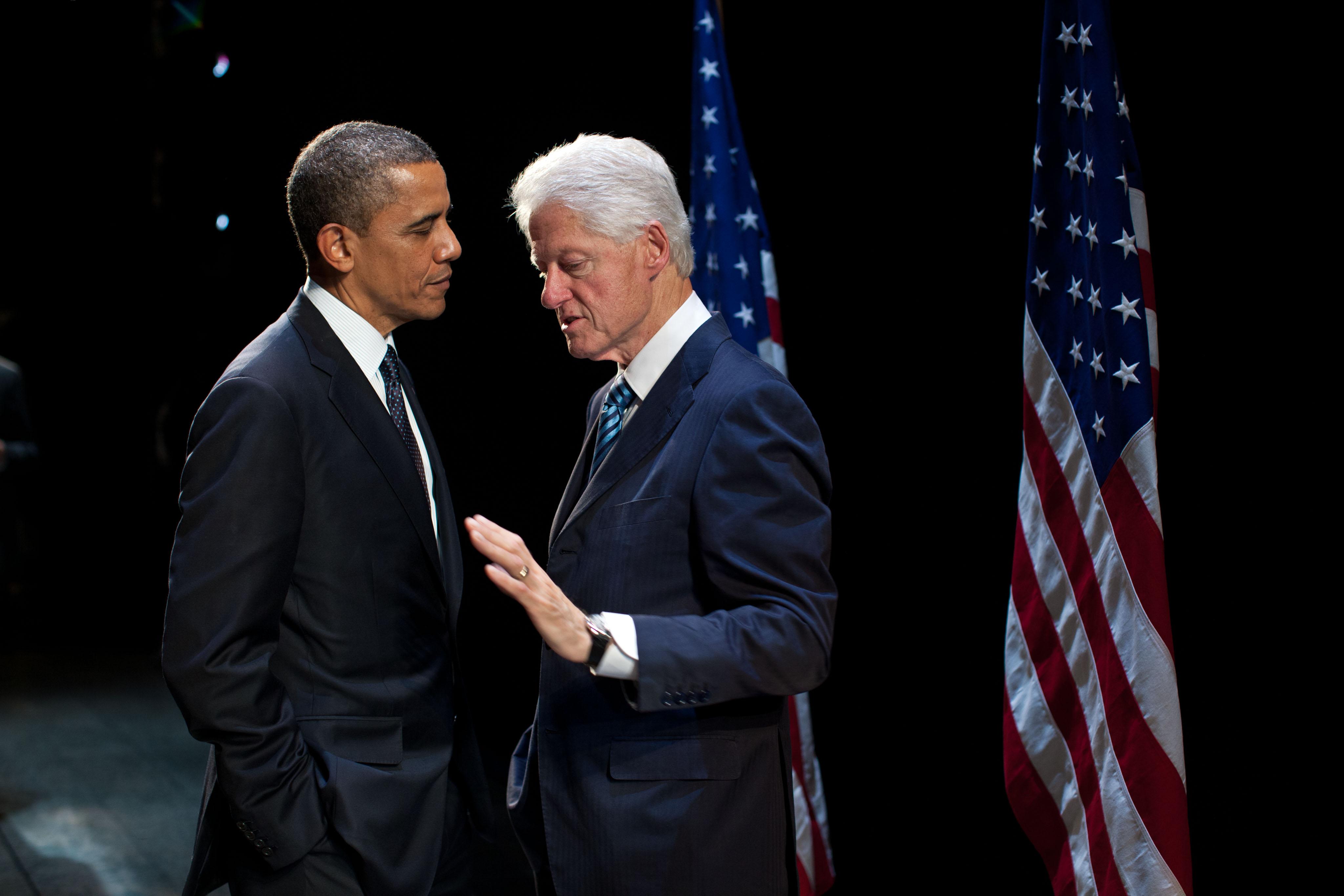 barack obama and bill clinton crack jokes on twitter