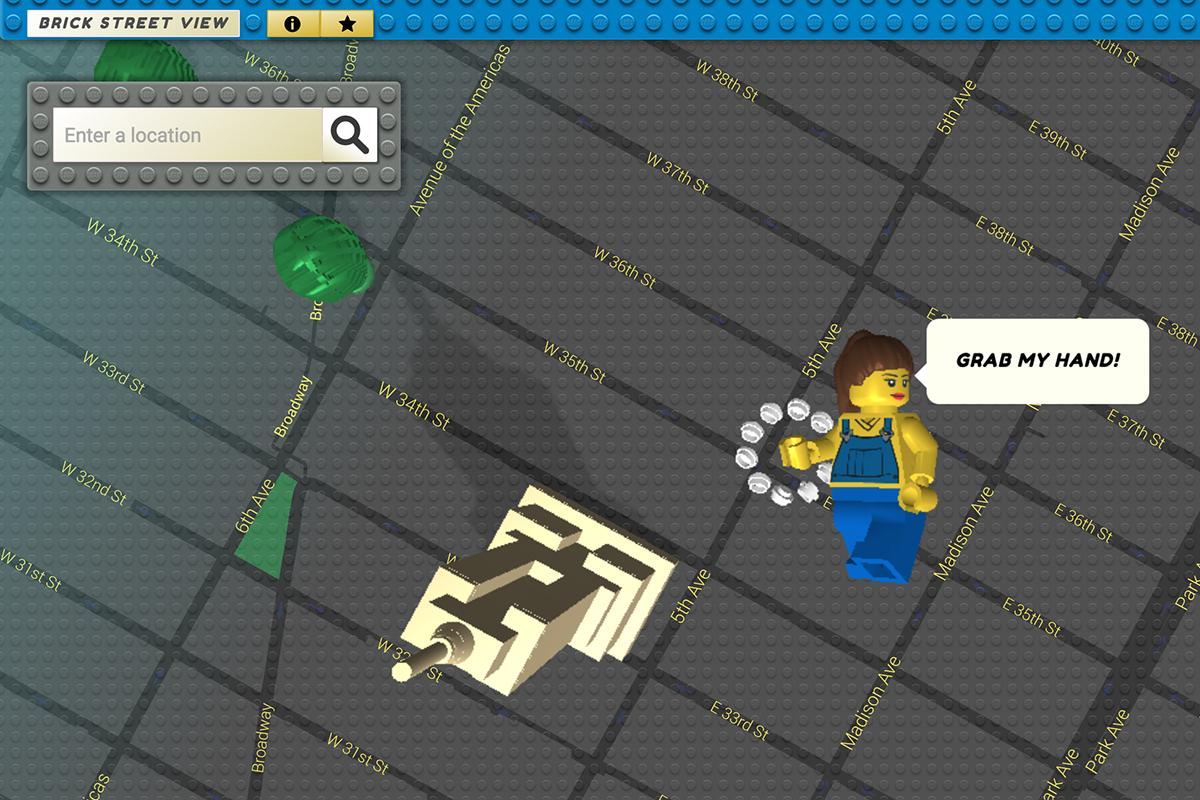 brick street view turns google maps into lego new york