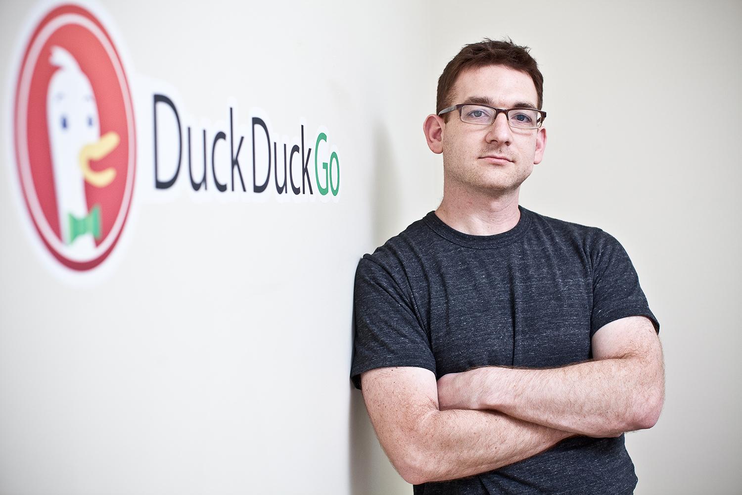 duckduckgo 14 million searches ceo with logo