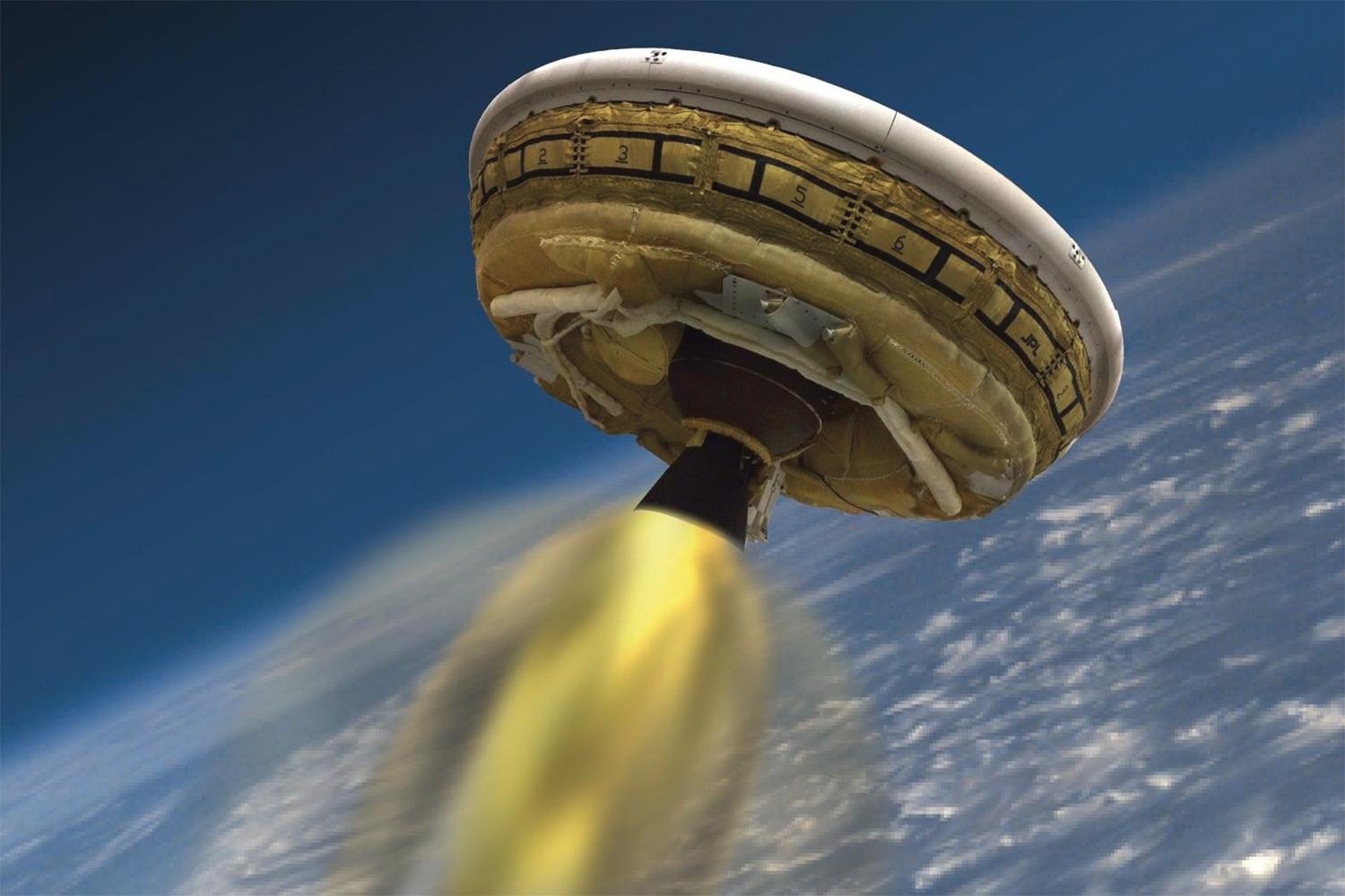 nasa ldsd flying saucer test flight landing low density supersonic decelerator