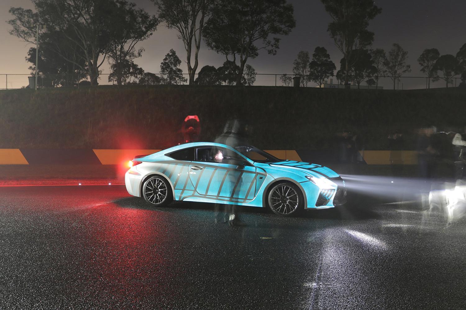 lexus rc f glowing heartbeat paint job pictures video techly lumilor coupe 4