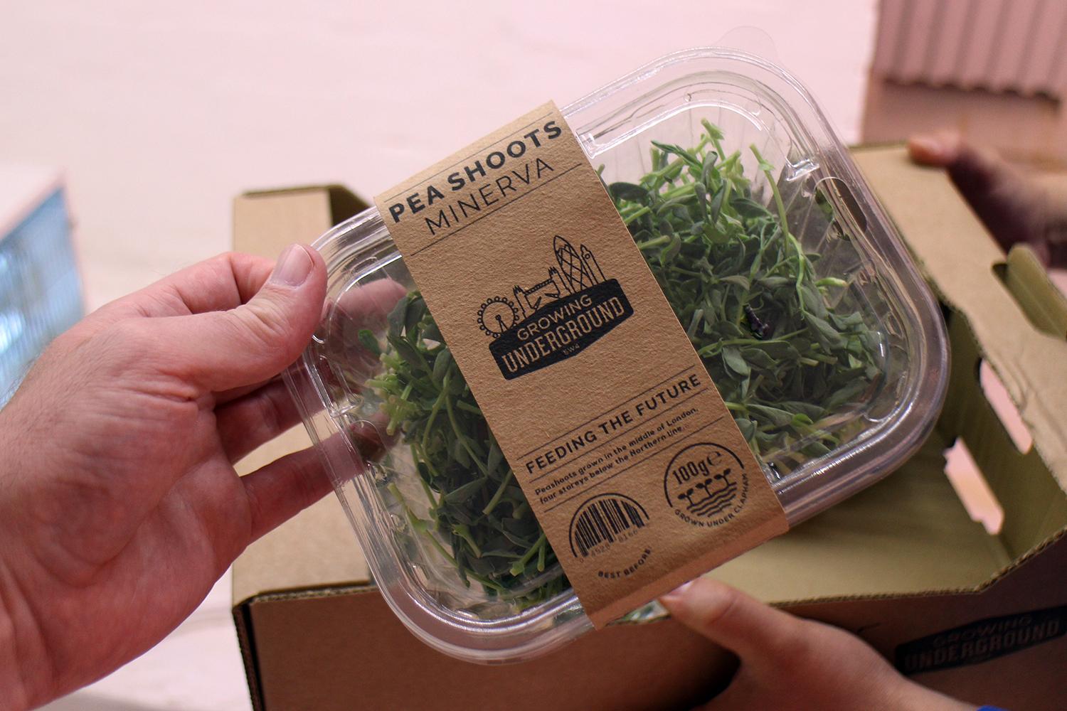 londons underground farm zero carbon food growing packaging