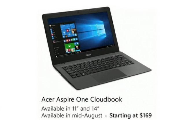 acer aspire one cloudbook 170 acercloudbook