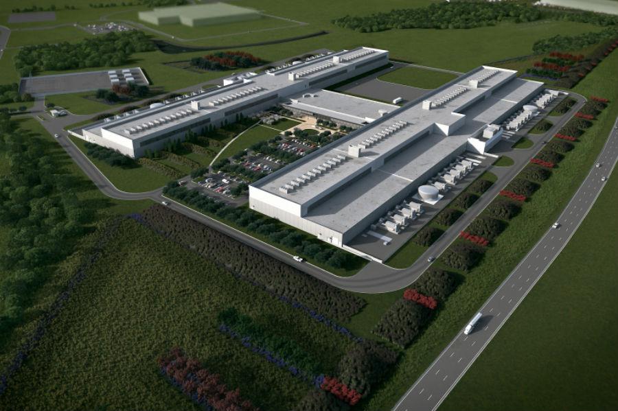 facebook sustainable data center powered by wind fort worth rendering