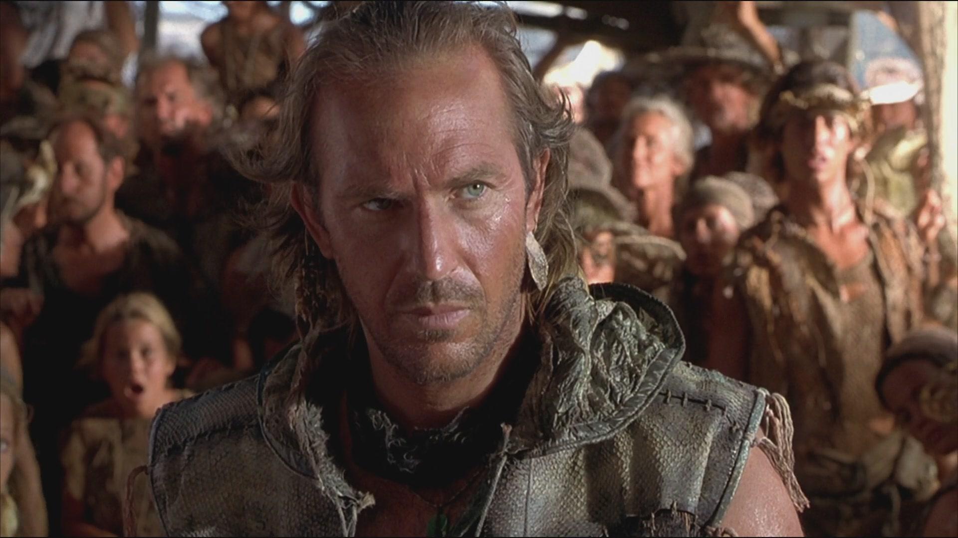 Kevin Costner in Waterworld.