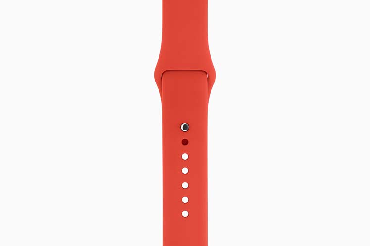 apple watch bands hermes product red news sport band orange 201509