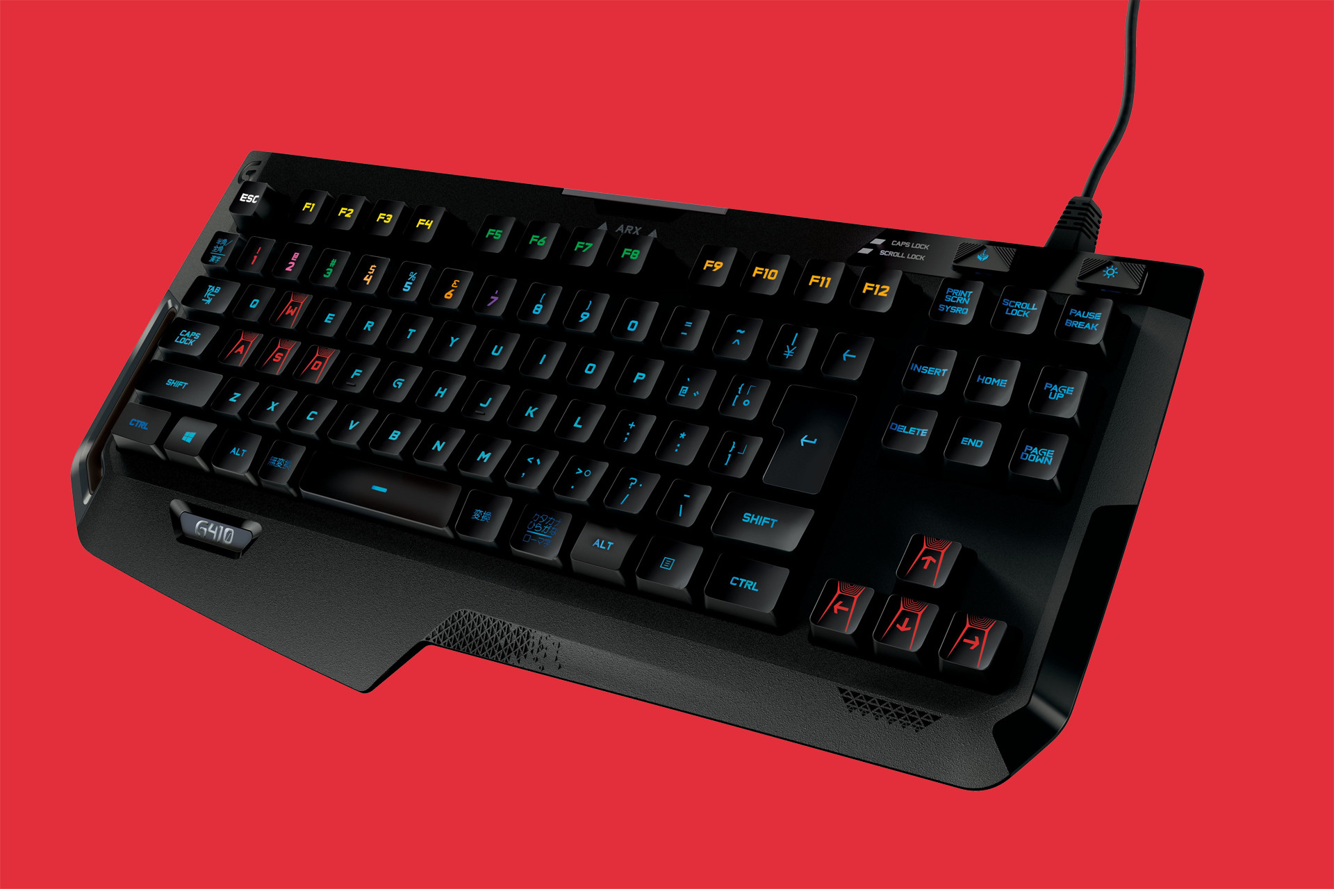 logitechs g410 mechanical keyboard dons romer g switches rgb lighting second screen controls logitech atlas spectrum