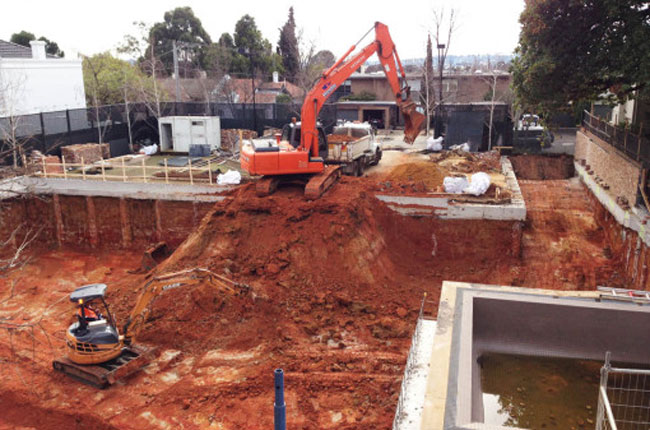 mansions garage is basically an underground batcave molecule case study house for a superhero basement excavation 01 510x337