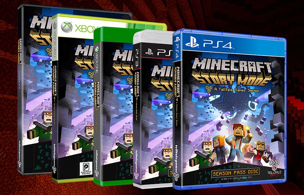 minecraft story mode launches in october 2015 minecraftstory retail header