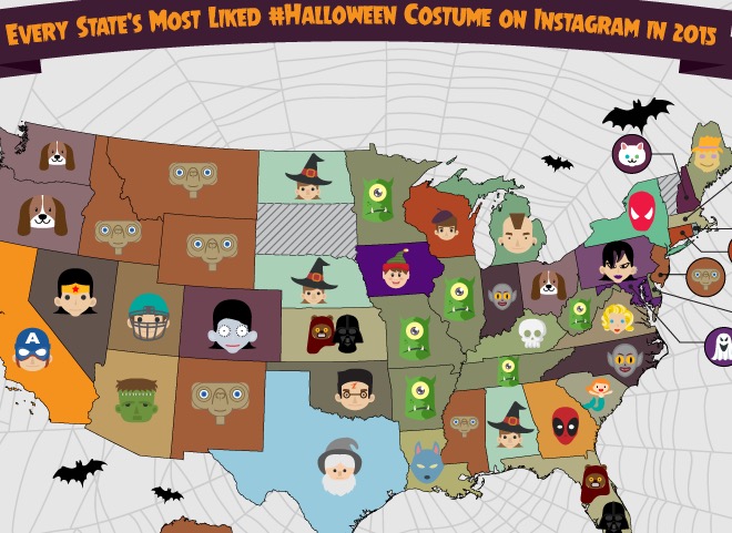 most instagrammed halloween costumes screenshot of instagram