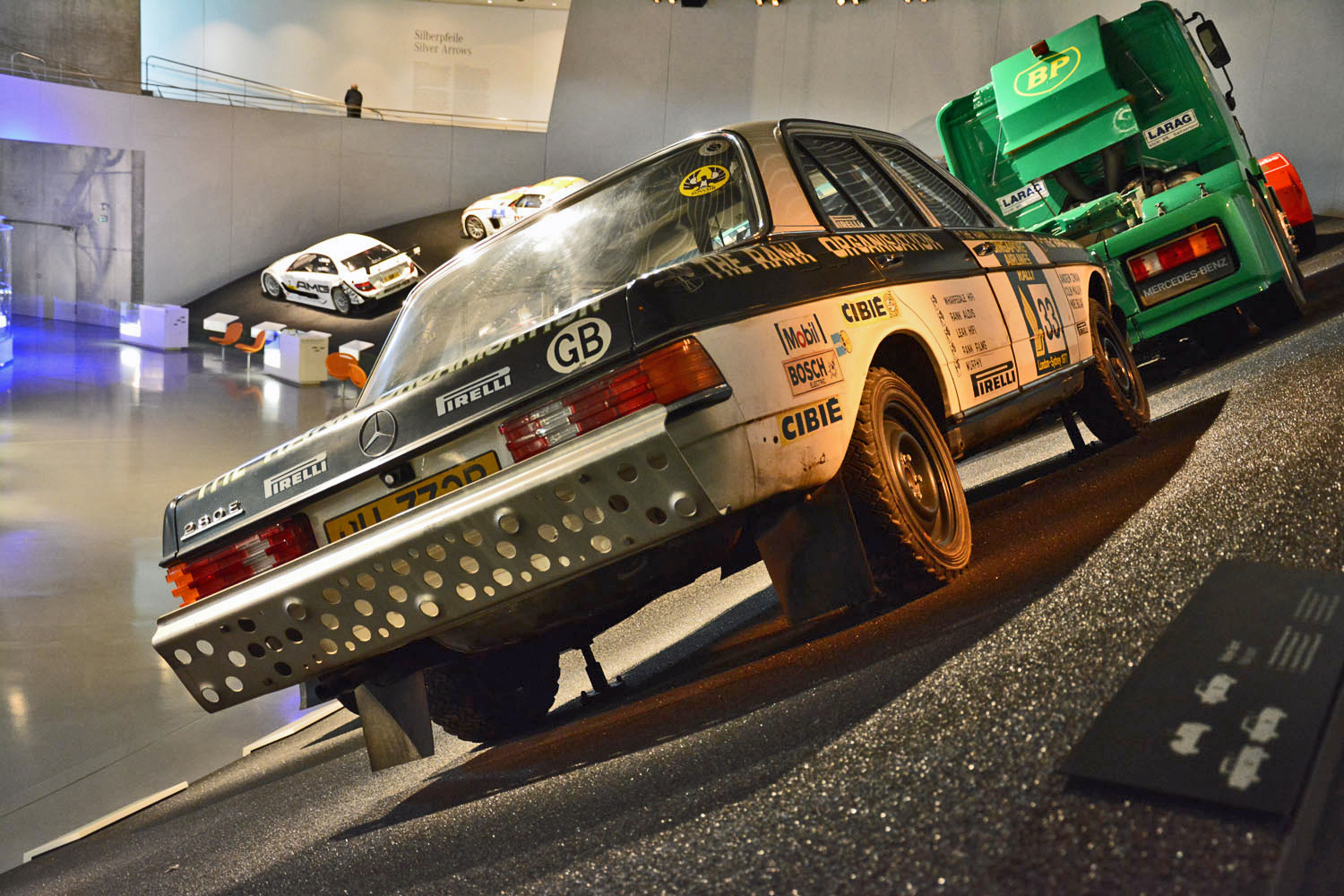 mercedes benz museum stuttgart pictures history ronan glon 280e rally car 4