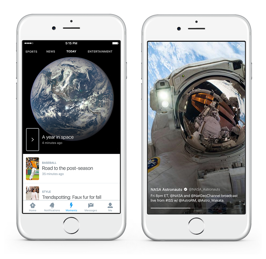 twitter debuts moments