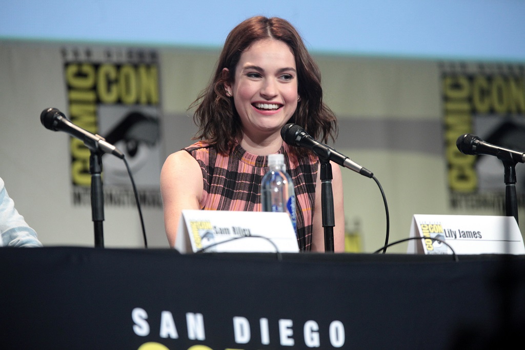 lily james young woman and the sea