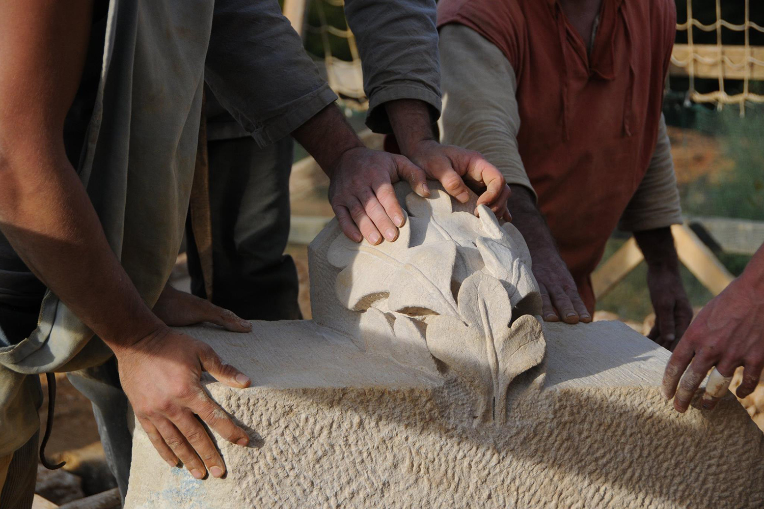 the guedelon castle is being built with 13th century techniques gu  delon 0053