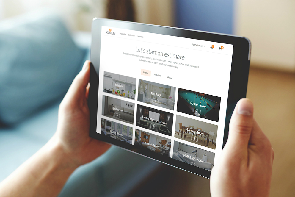 kukun has an estimator tool for remodeling costs website renovation