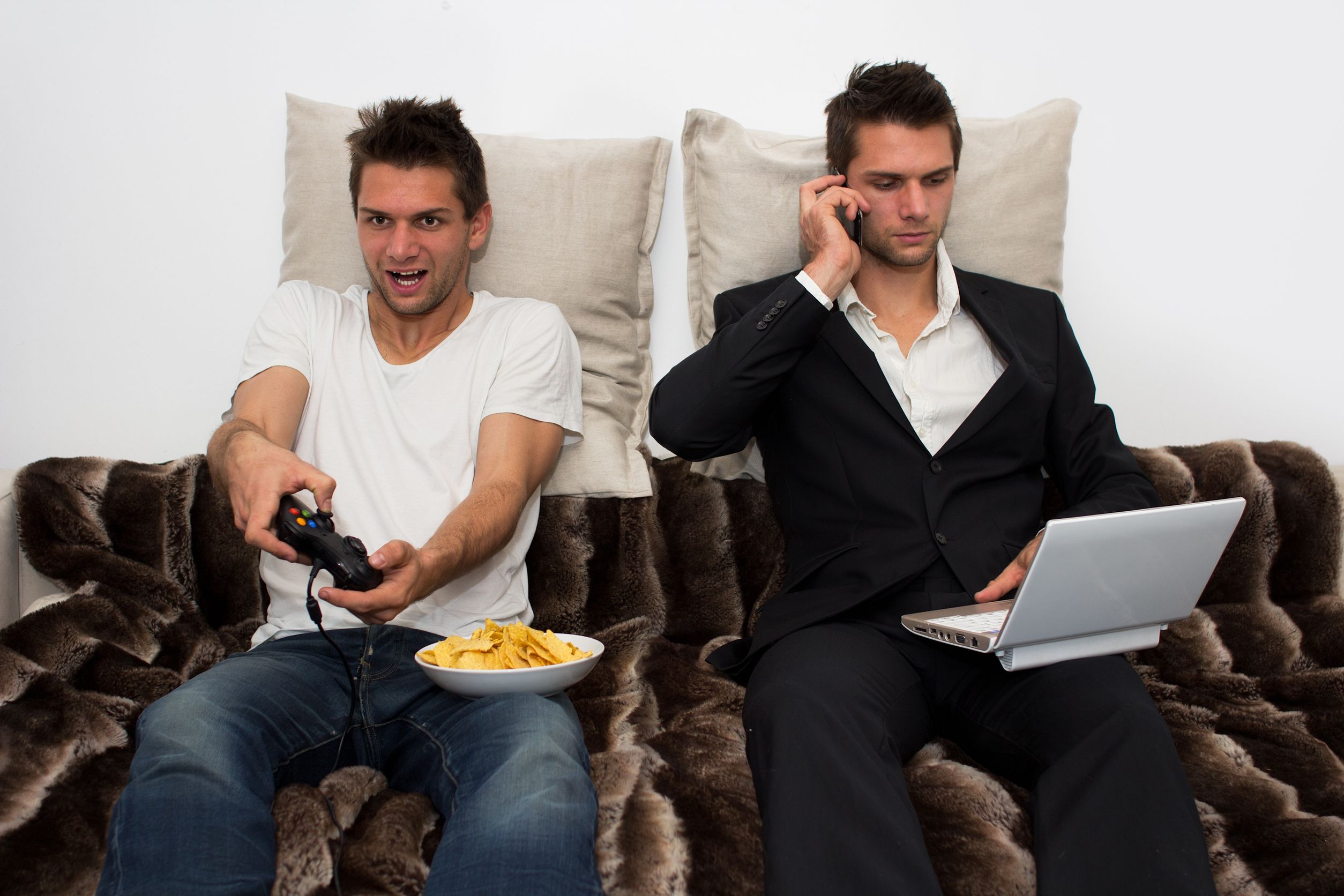 gameplayers versus gamers study gamer stock photo