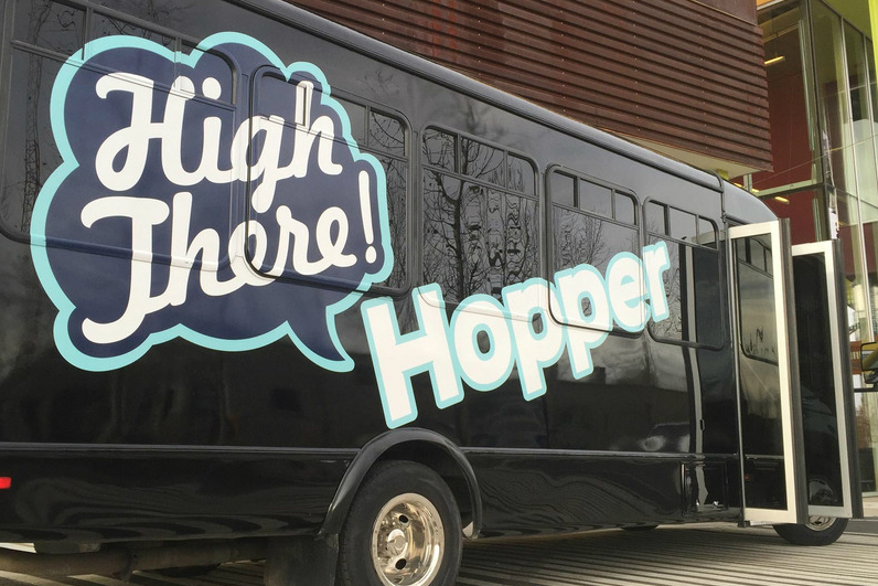 high there app weed party bus hopper 21