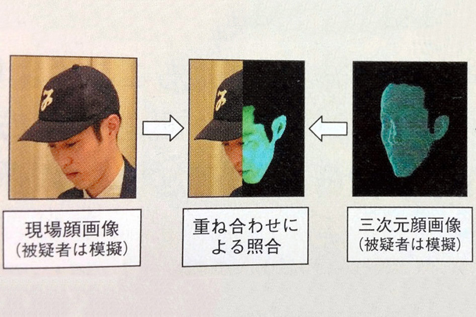 tokyo police take 3d photos suspects aid iding surveillance footage mugshot