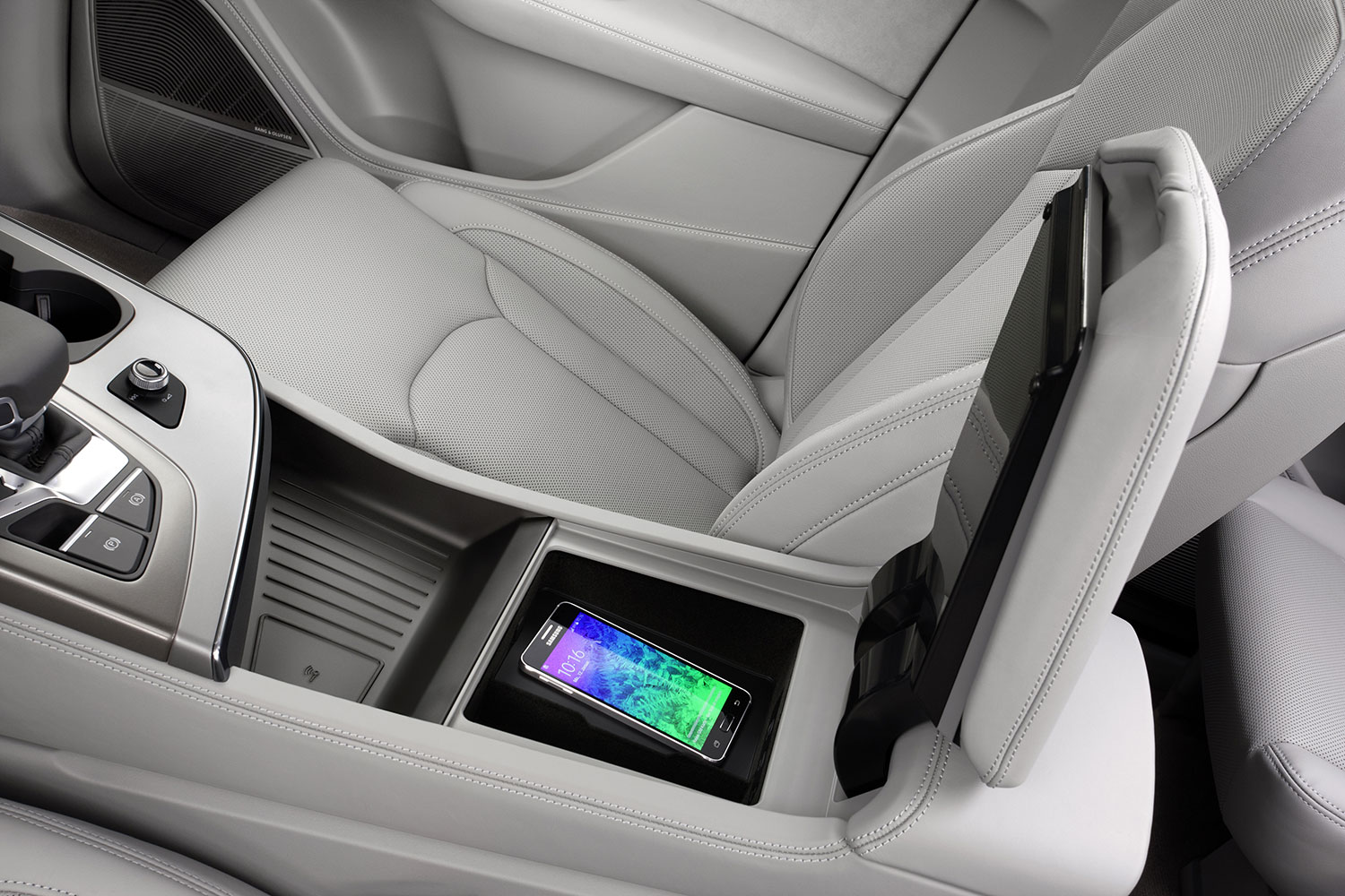 audi previews future interior concepts ces phone box with wireless charging q7150159 large