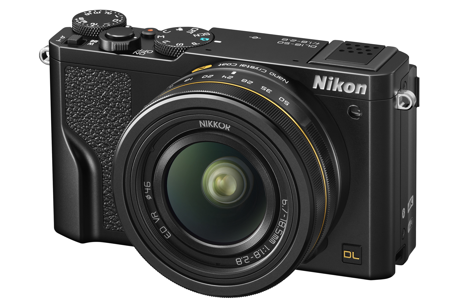 nikon dl series premium cameras 18 50 front34l