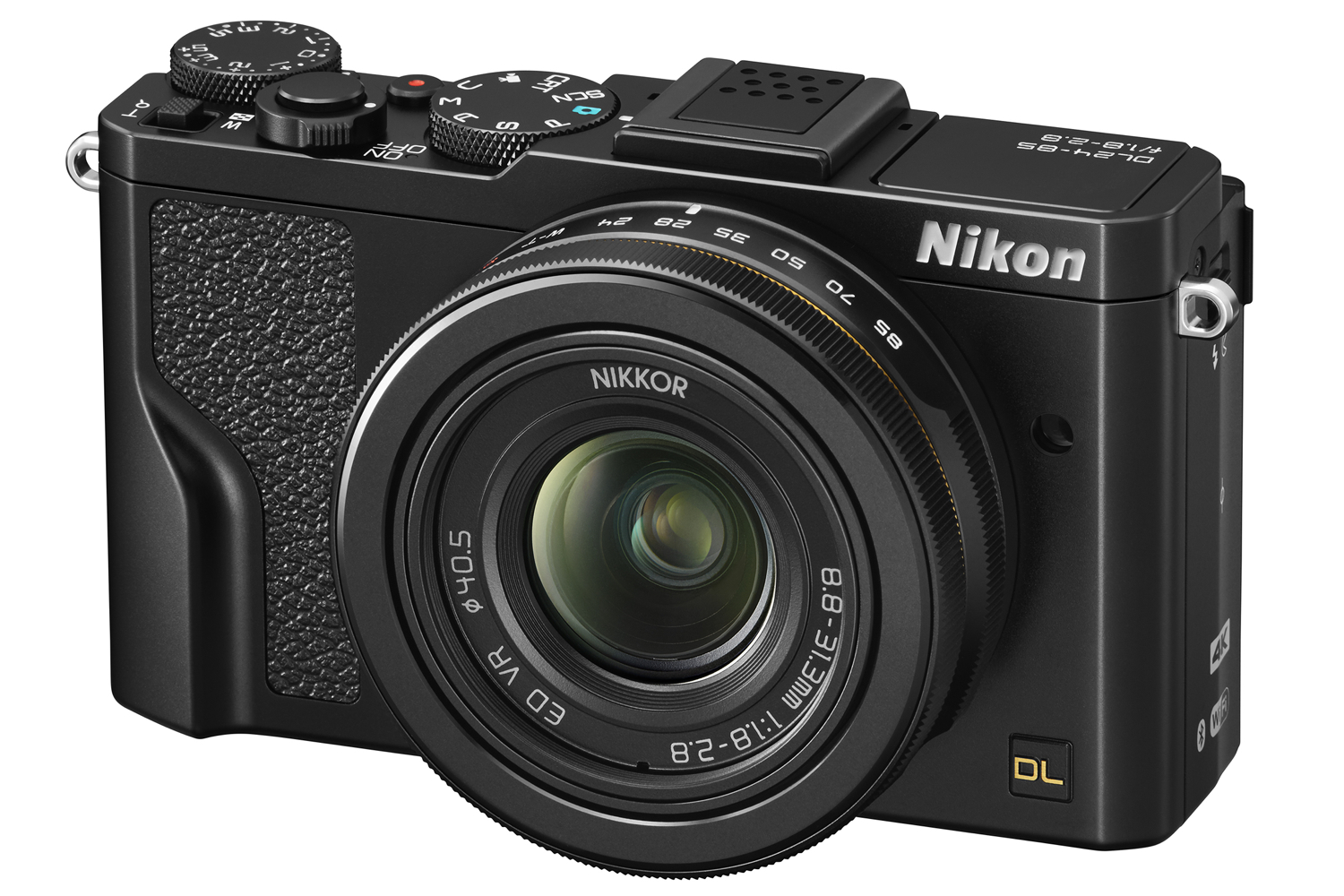 nikon dl series premium cameras 24 85 bk front34l