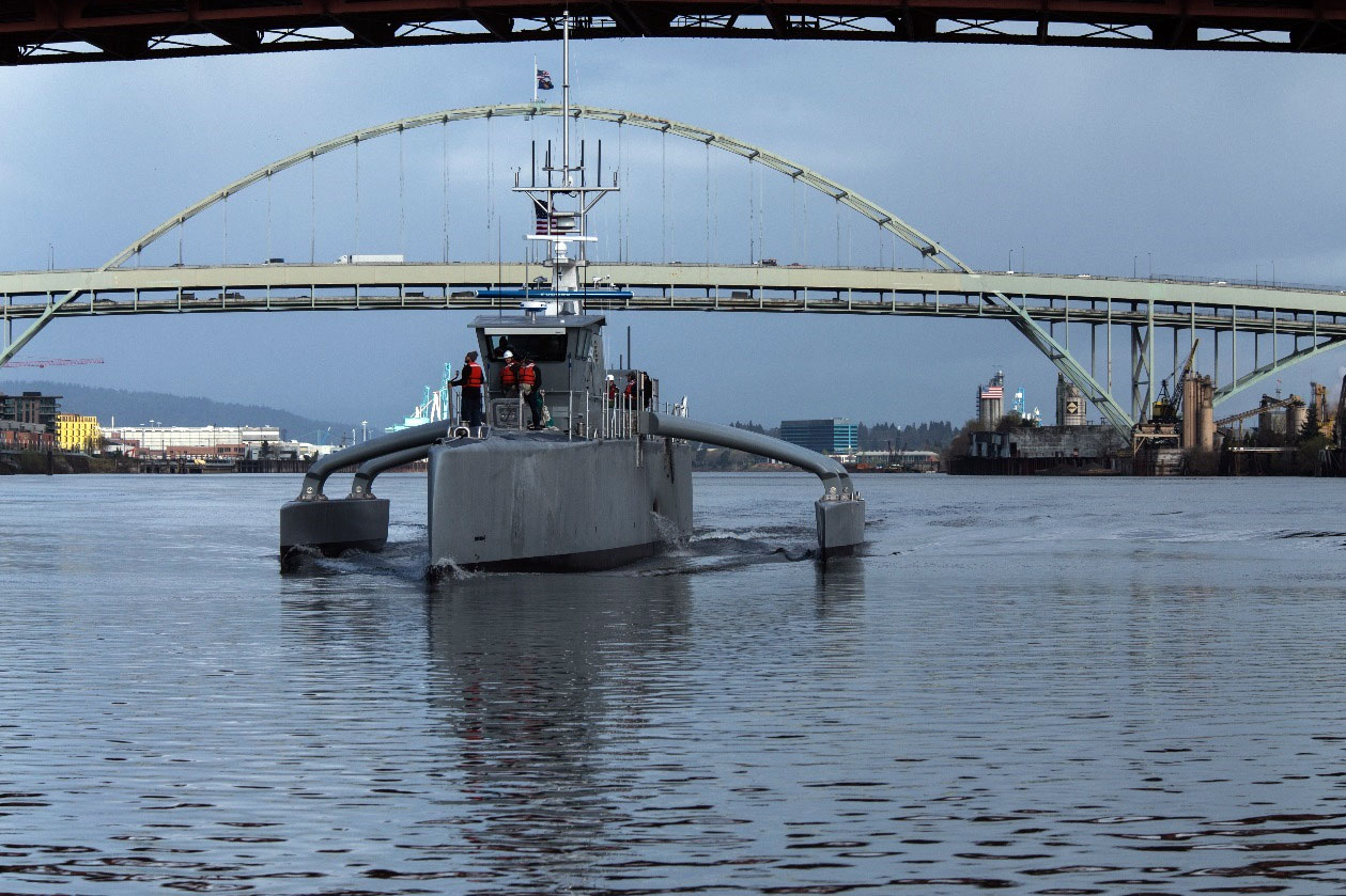 darpa officially christens the actuv in portland dry run bridge