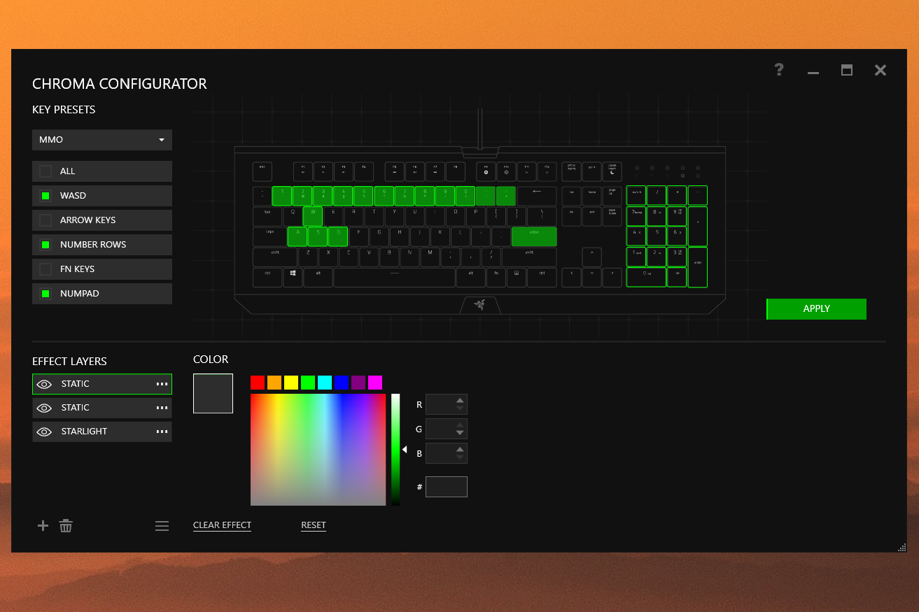 razer blackwidow x chroma review configurator