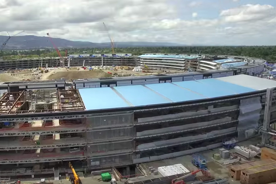 apple campus 2 construction spaceship  apr 2016