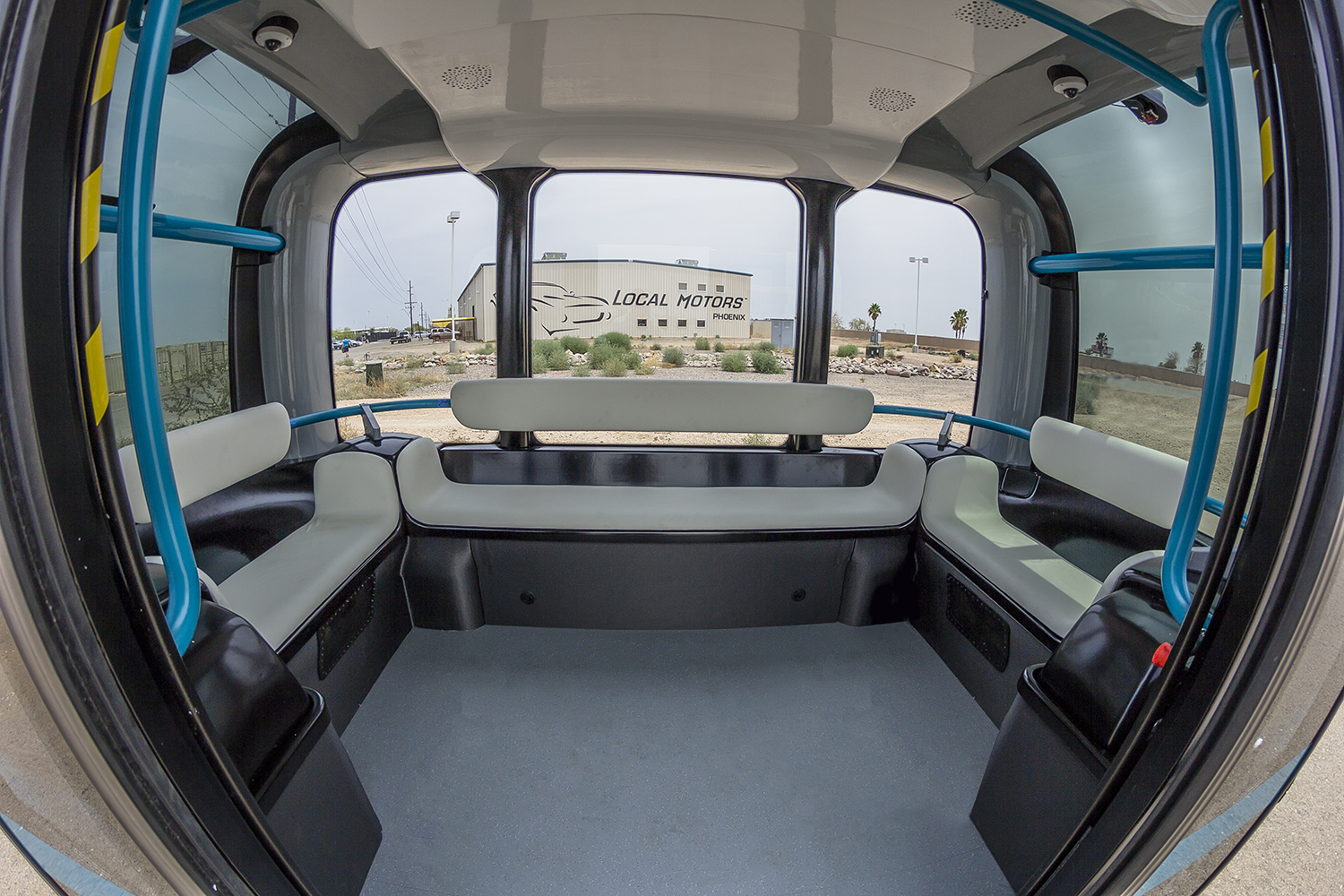 local motors olli driverless bus interior