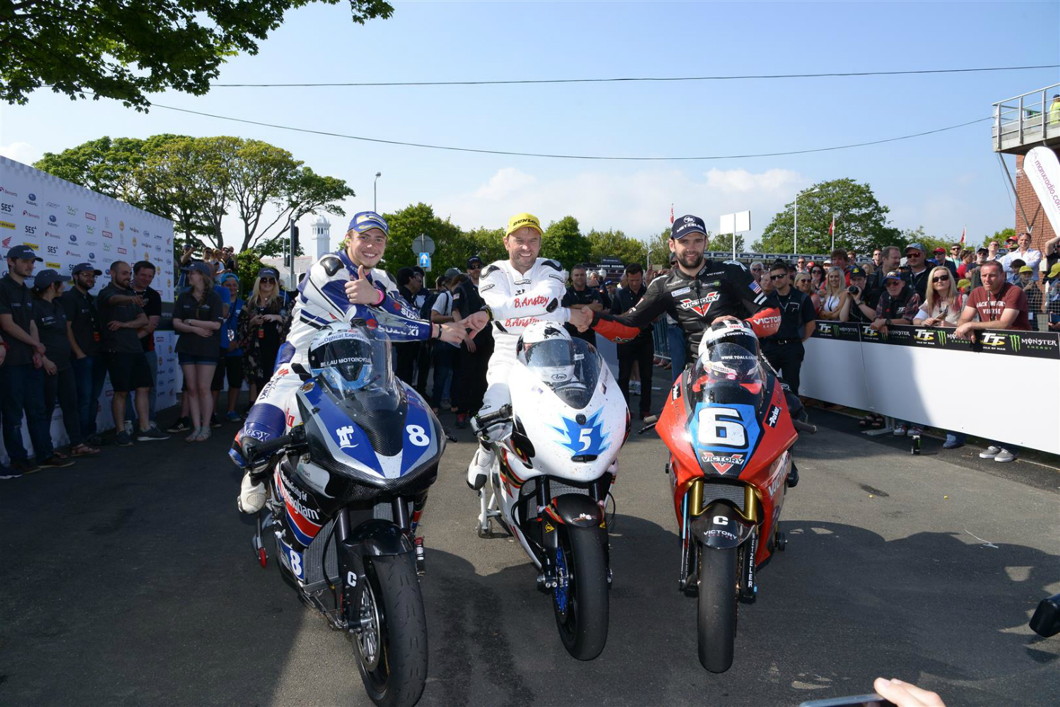 Isle of Man TT Zero Podium