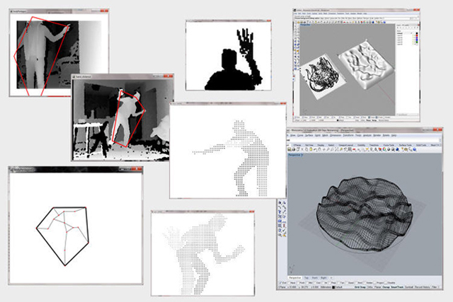 digital hand designs home furniture using kinect dh4