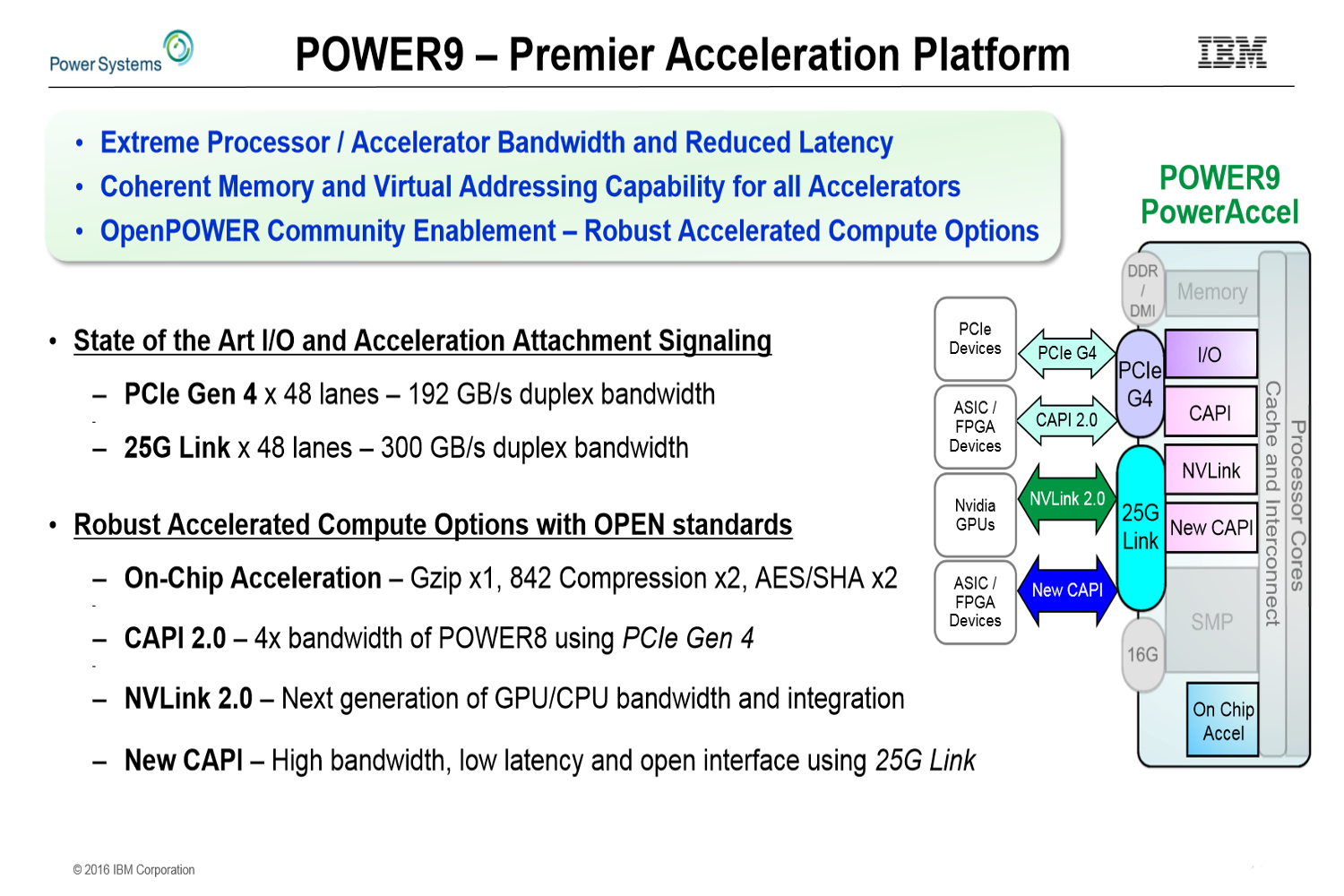 ibm power9 server processor architecture revealed hot chips 28 slide 8