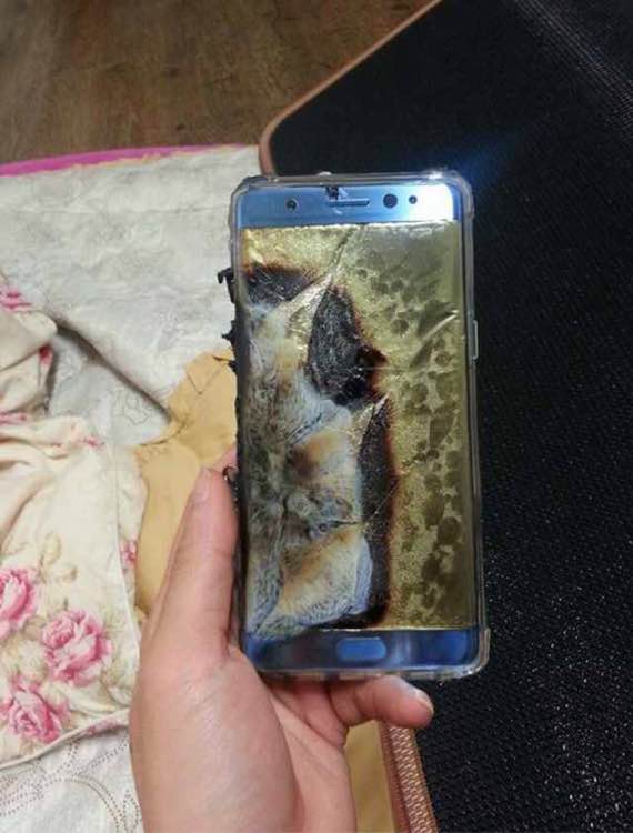 samsung galaxy note 7 exploded