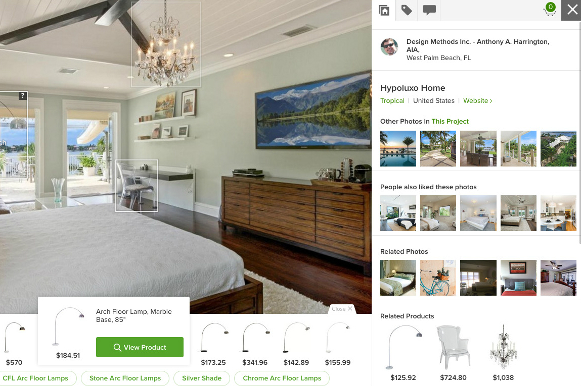 houzz funding round visual match