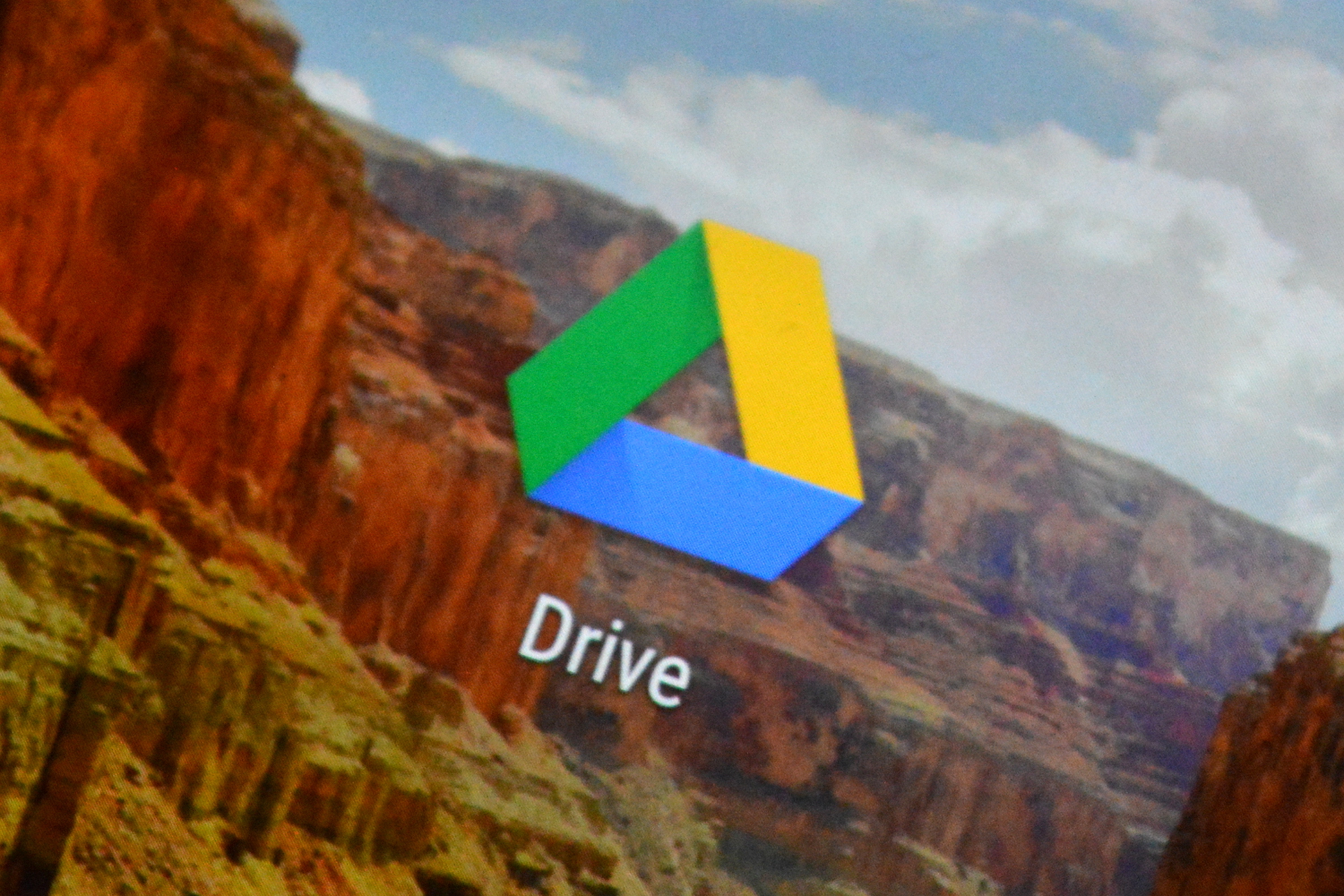 The Google Drive Logo.