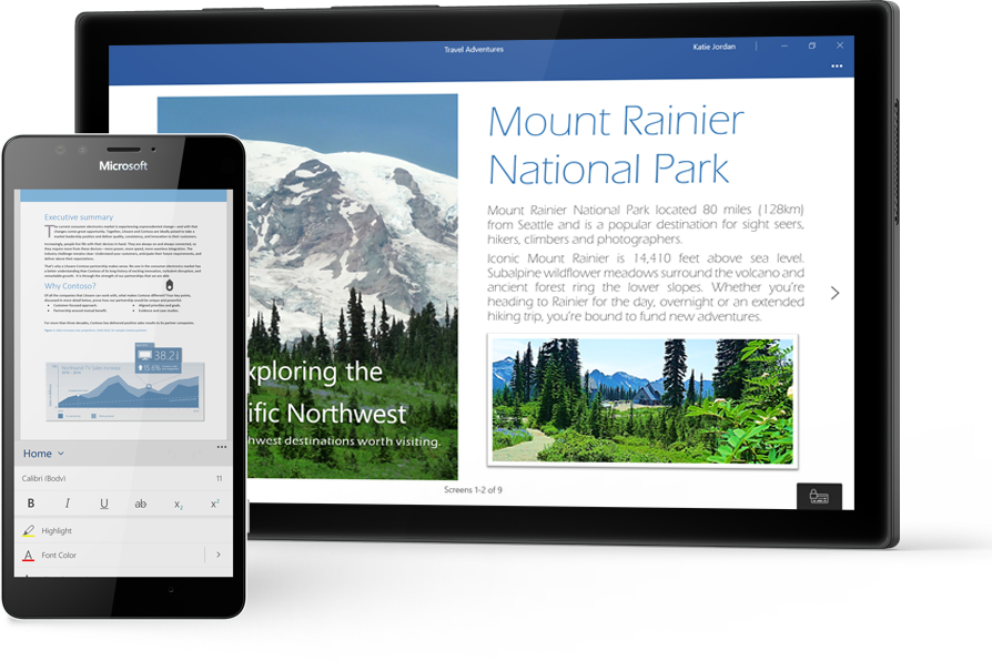 microsoft office mobile october 2016 update insider header