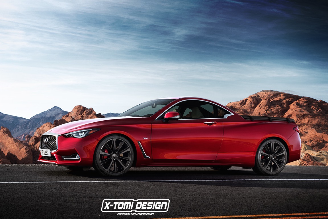 Infiniti Q60 El Camino rendering by X-Tomi Design