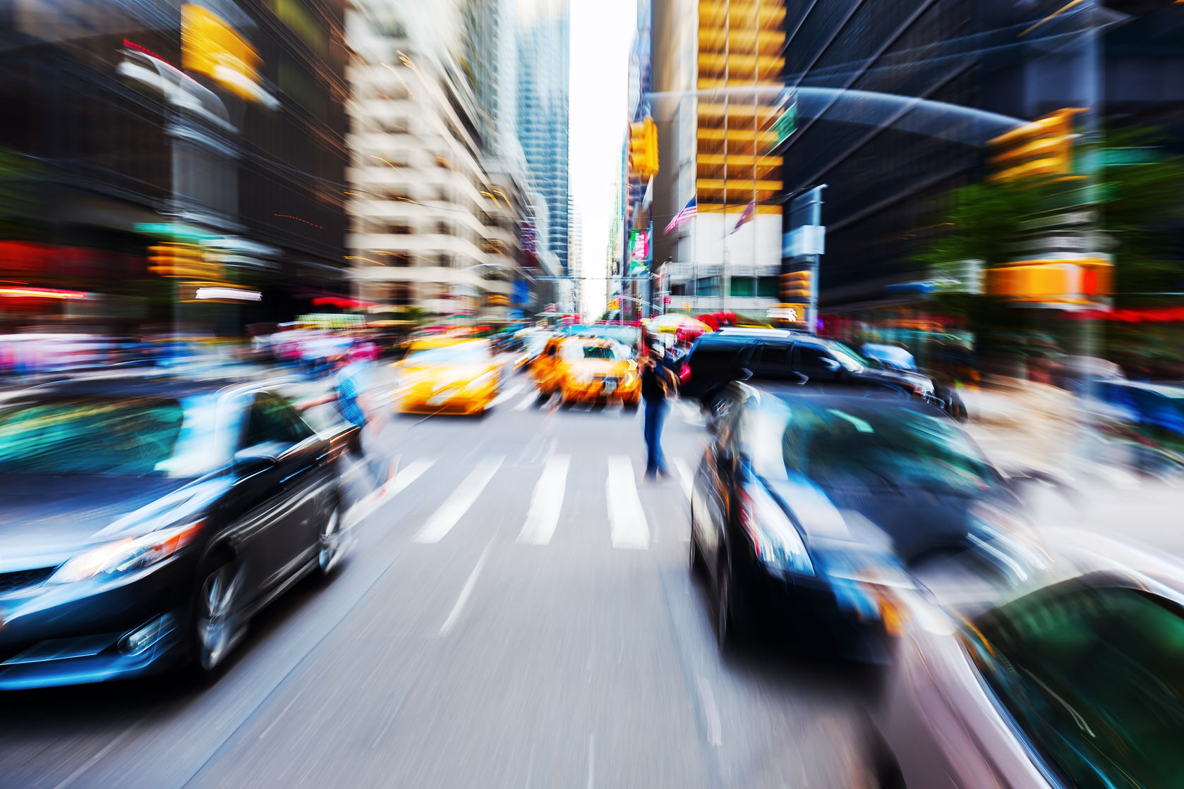 gm self driving cars manhattan 52178306  creative picture of a traffic scene in nyc