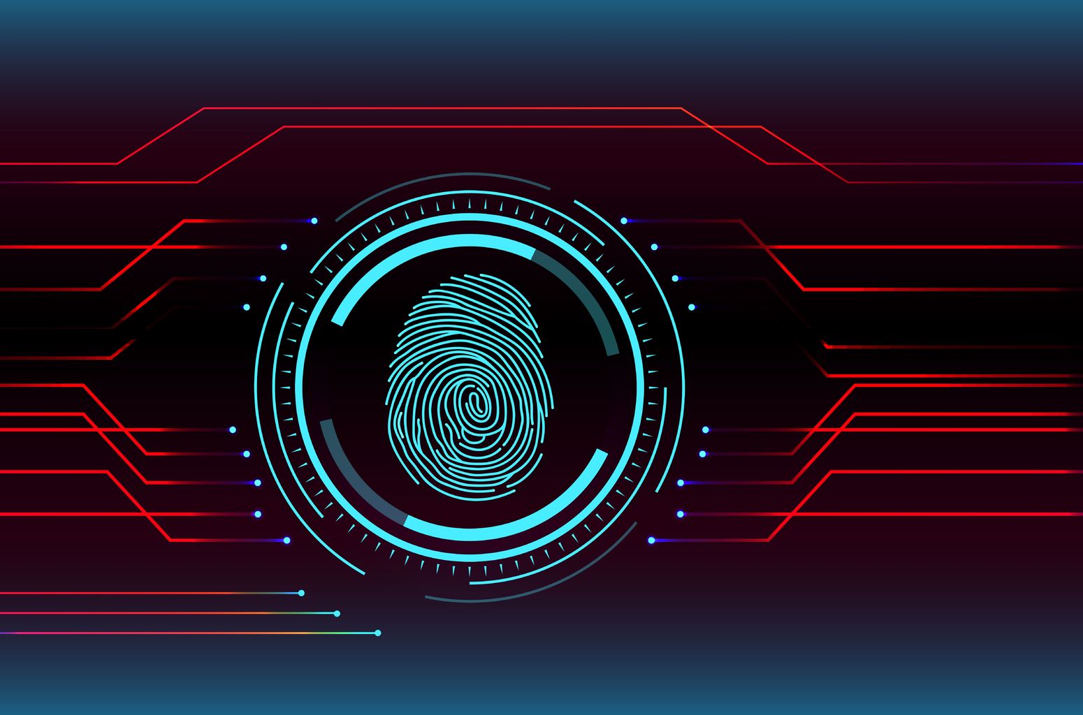 transmit security biometrics 61894671  fingerprint scanning technology concept illustration