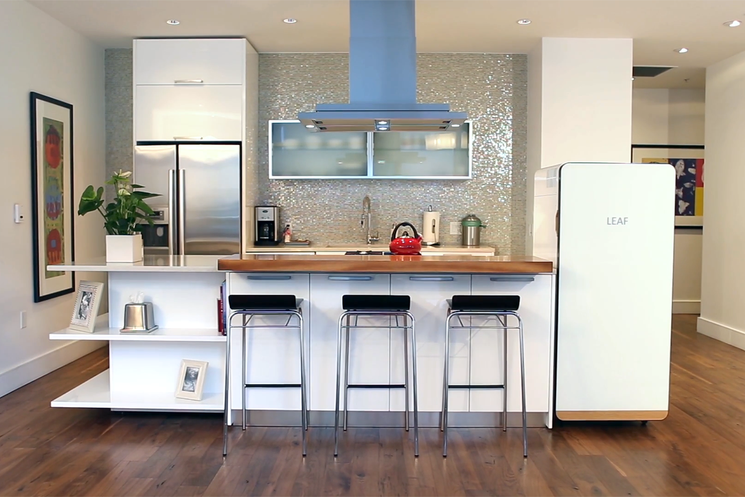 leaf grow box in kitchen